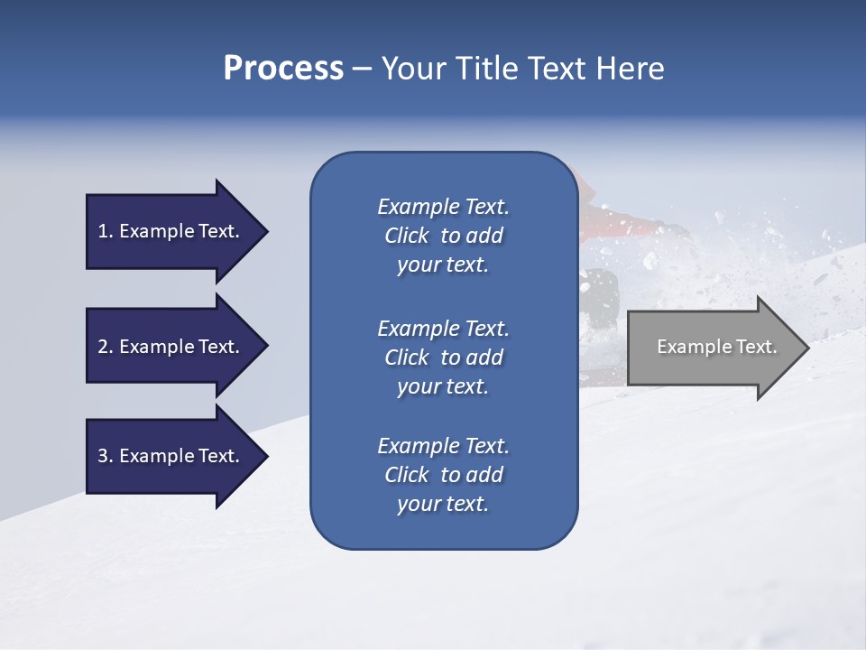 Sport Action Skier PowerPoint Template
