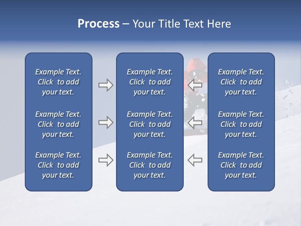 Sport Action Skier PowerPoint Template
