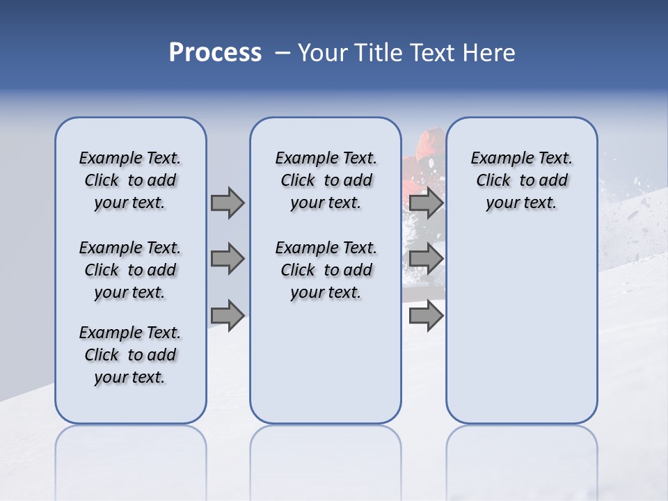 Sport Action Skier PowerPoint Template