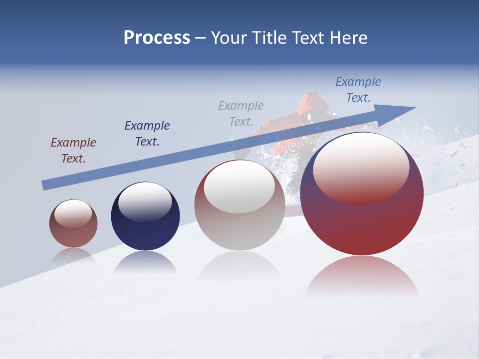 Sport Action Skier PowerPoint Template