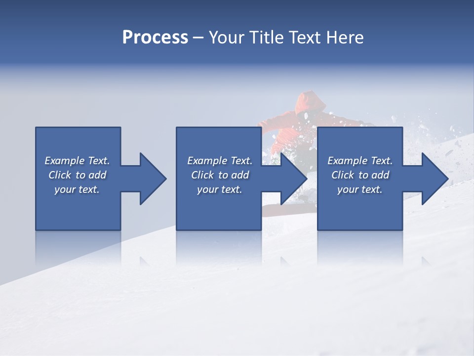 Sport Action Skier PowerPoint Template