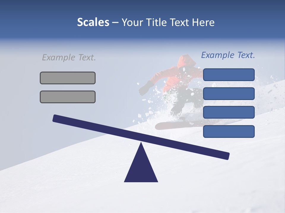 Sport Action Skier PowerPoint Template