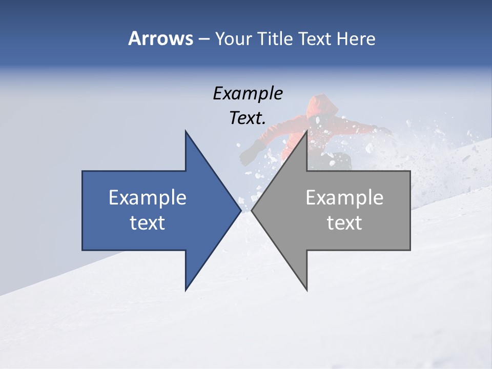 Sport Action Skier PowerPoint Template