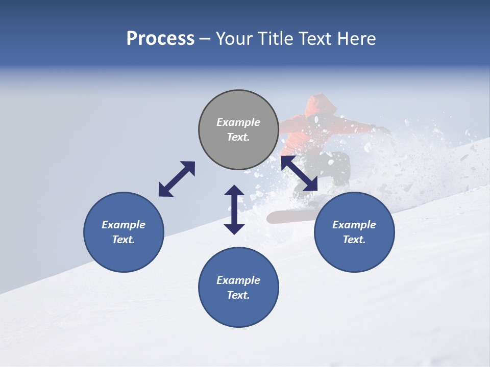 Sport Action Skier PowerPoint Template
