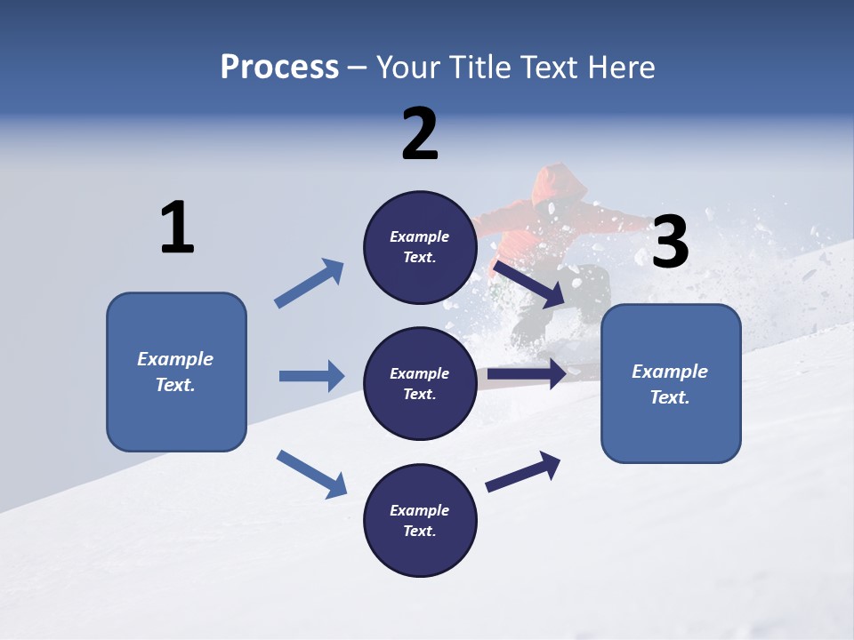 Sport Action Skier PowerPoint Template