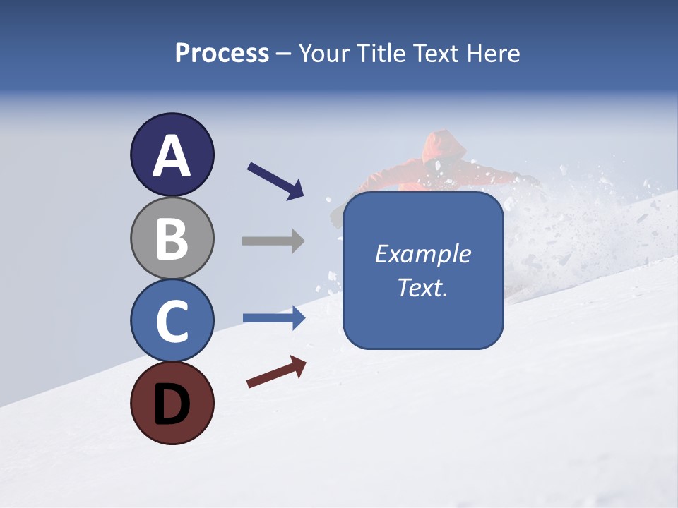 Sport Action Skier PowerPoint Template