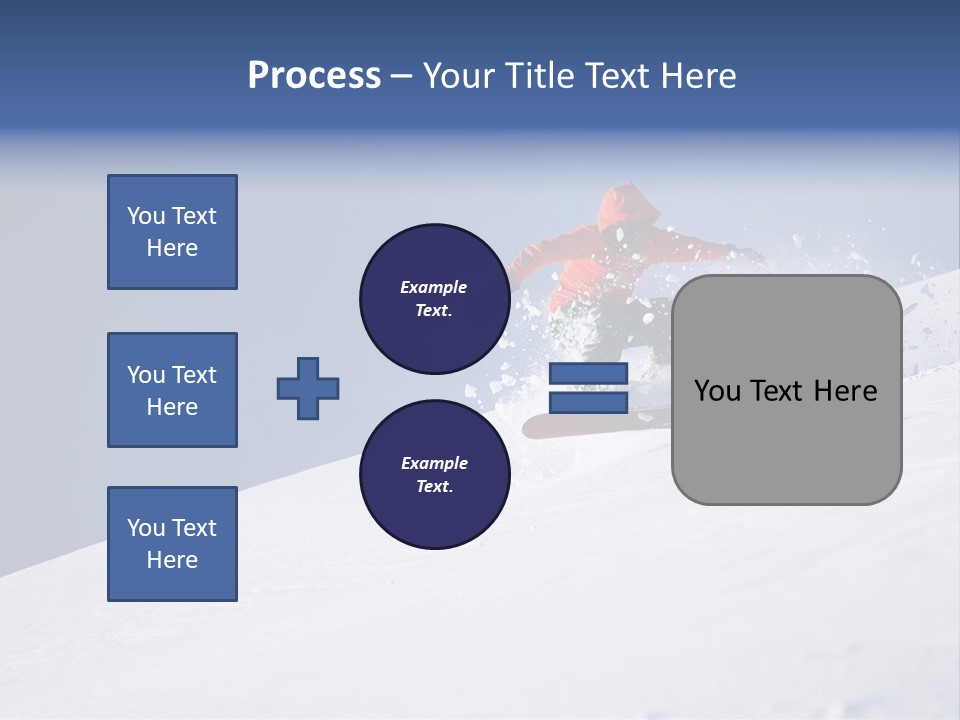 Sport Action Skier PowerPoint Template