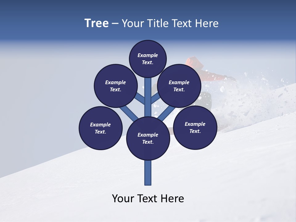 Sport Action Skier PowerPoint Template