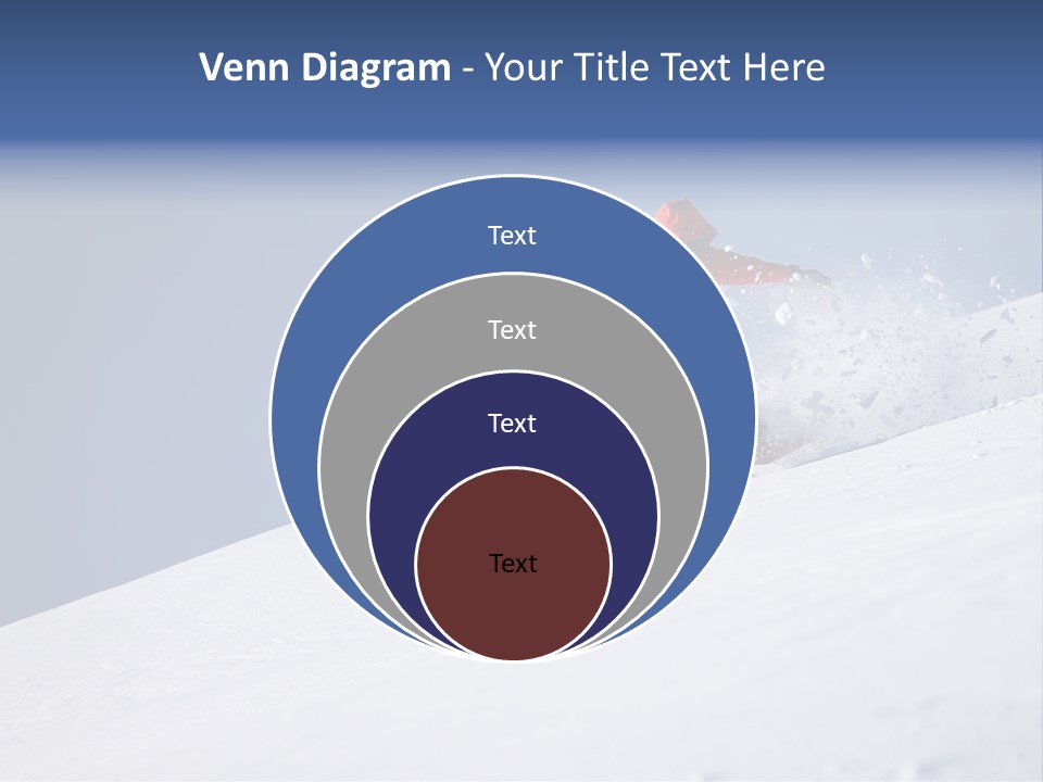 Sport Action Skier PowerPoint Template