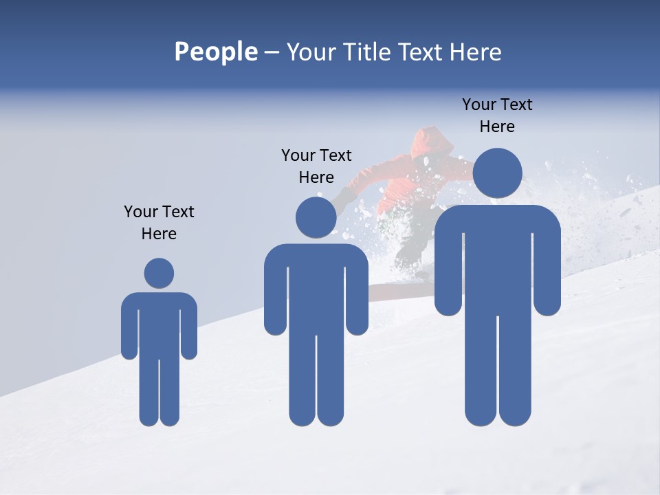 Sport Action Skier PowerPoint Template