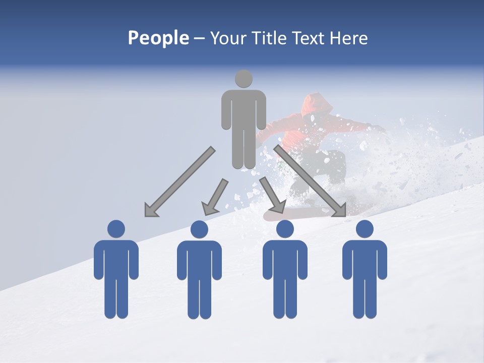 Sport Action Skier PowerPoint Template