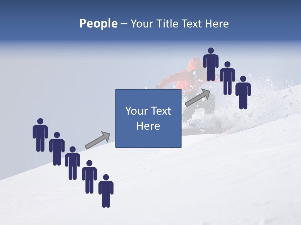 Sport Action Skier PowerPoint Template