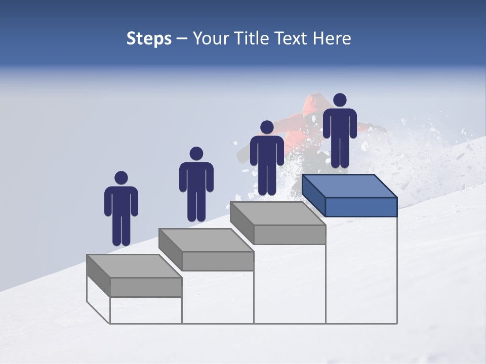 Sport Action Skier PowerPoint Template