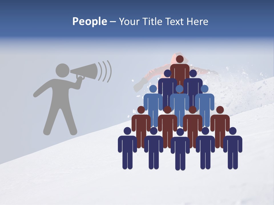 Sport Action Skier PowerPoint Template