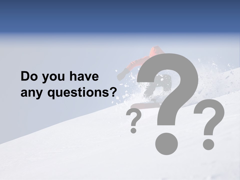 Sport Action Skier PowerPoint Template