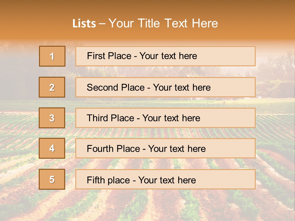 Tarım Arazisi PowerPoint Template