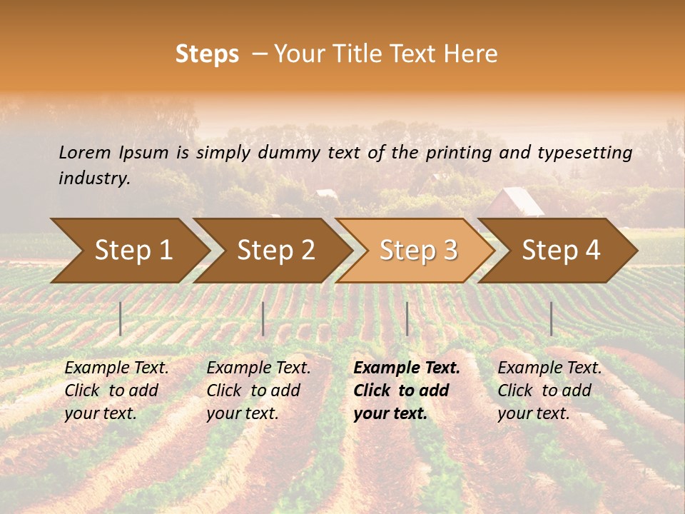 Tarım Arazisi PowerPoint Template