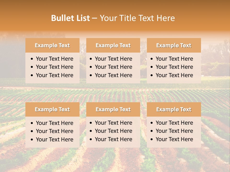 Tarım Arazisi PowerPoint Template