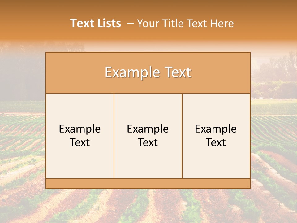 Tarım Arazisi PowerPoint Template