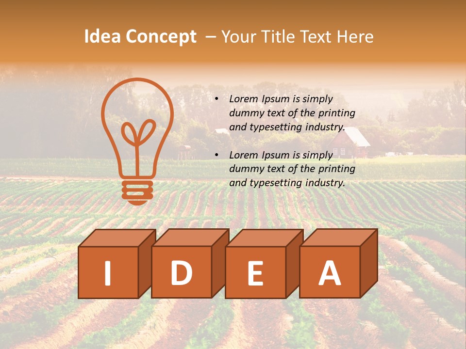 Tarım Arazisi PowerPoint Template