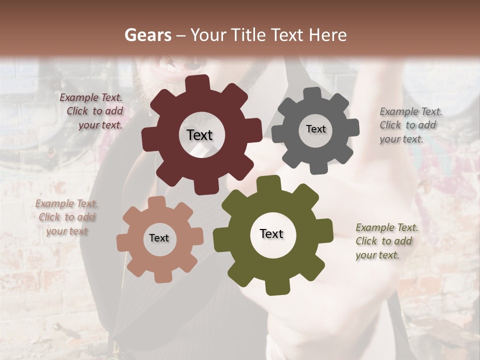 Man Making A Point PowerPoint Template