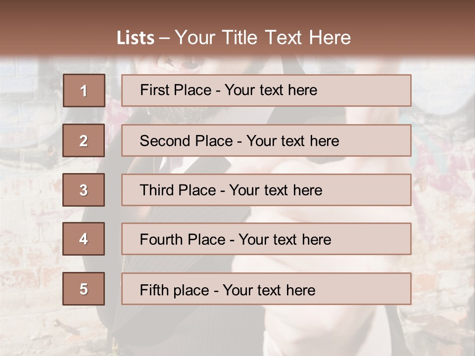 Man Making A Point PowerPoint Template