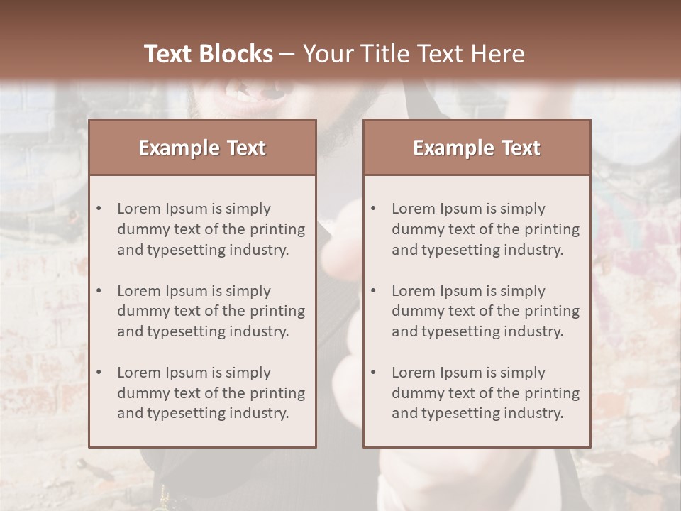 Man Making A Point PowerPoint Template