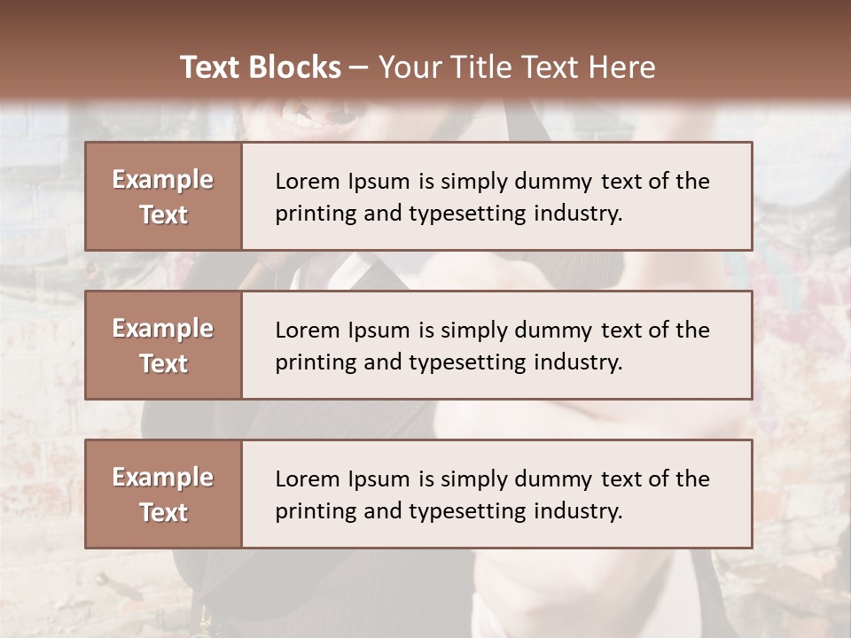 Man Making A Point PowerPoint Template