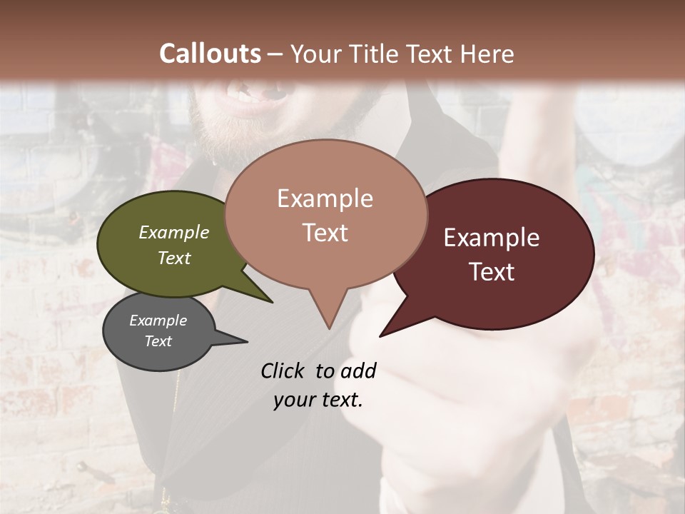 Man Making A Point PowerPoint Template