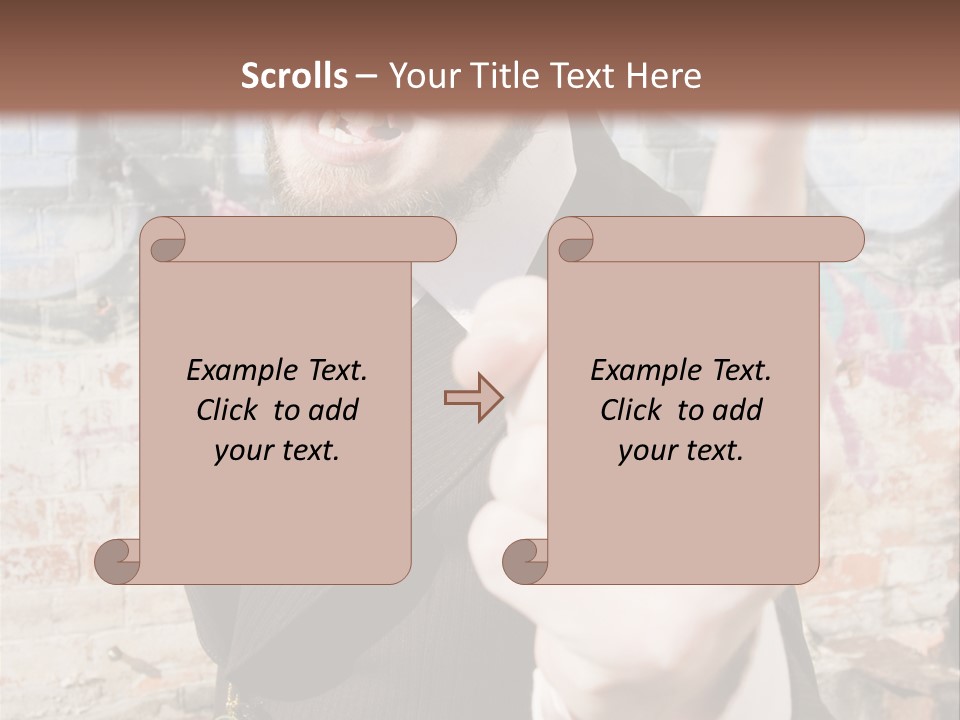 Man Making A Point PowerPoint Template