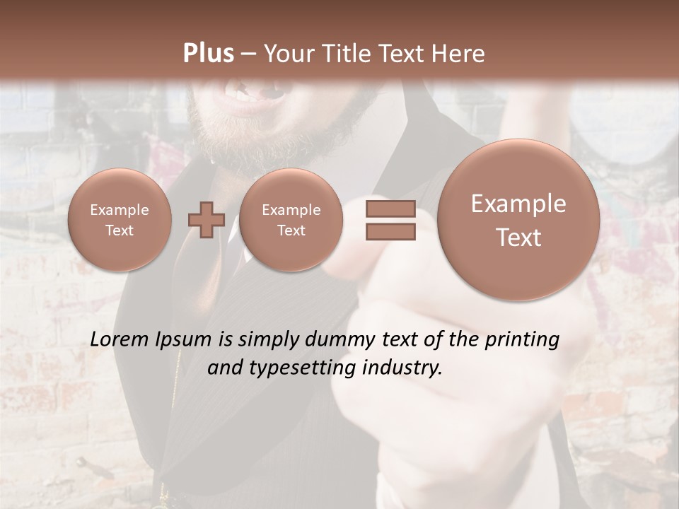 Man Making A Point PowerPoint Template