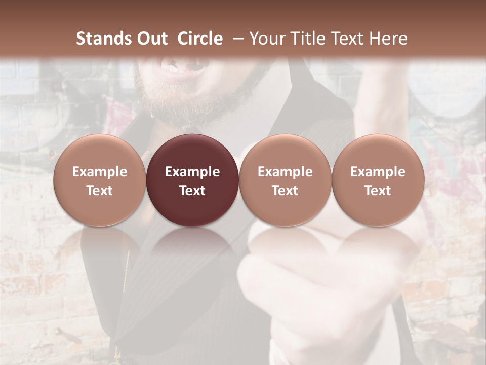 Man Making A Point PowerPoint Template