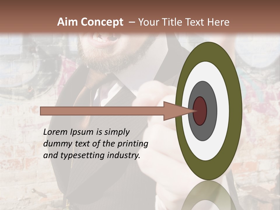 Man Making A Point PowerPoint Template