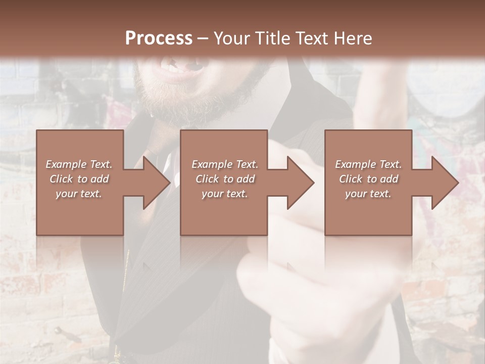Man Making A Point PowerPoint Template