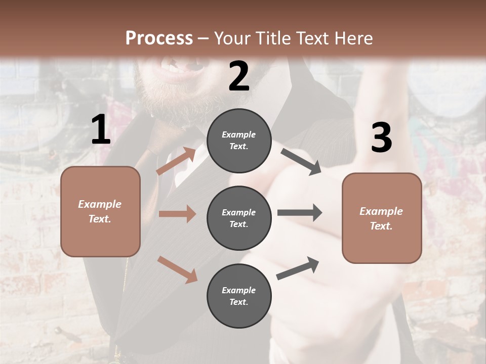 Man Making A Point PowerPoint Template