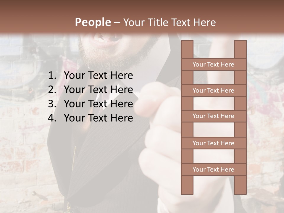 Man Making A Point PowerPoint Template
