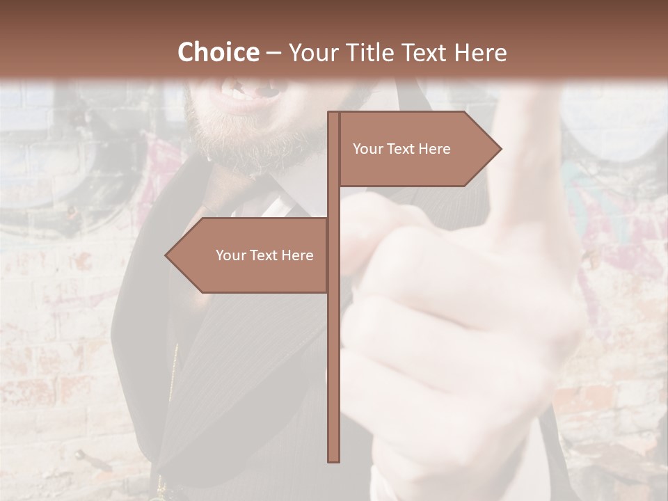Man Making A Point PowerPoint Template