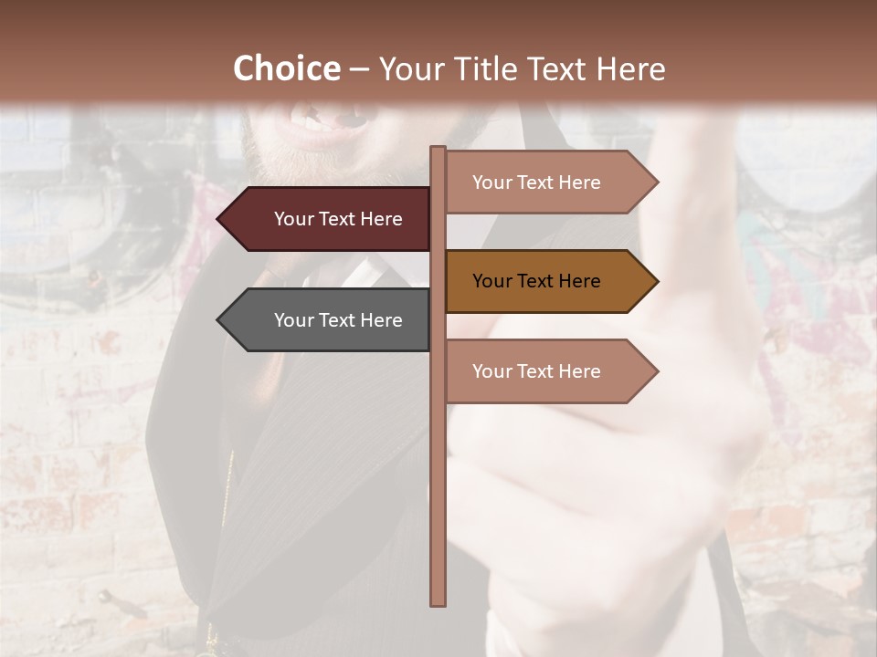 Man Making A Point PowerPoint Template