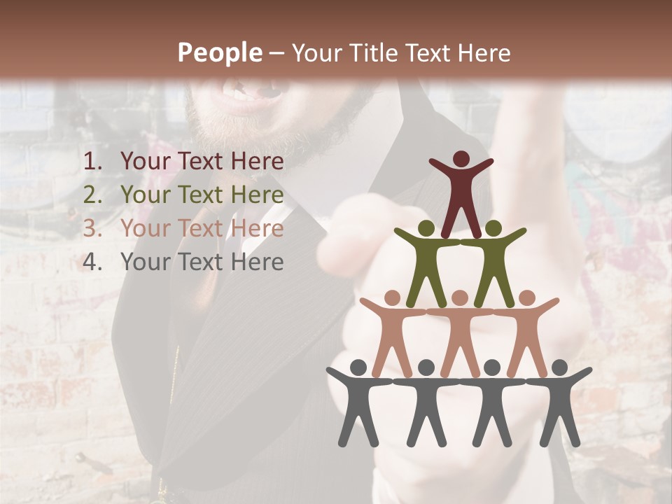 Man Making A Point PowerPoint Template