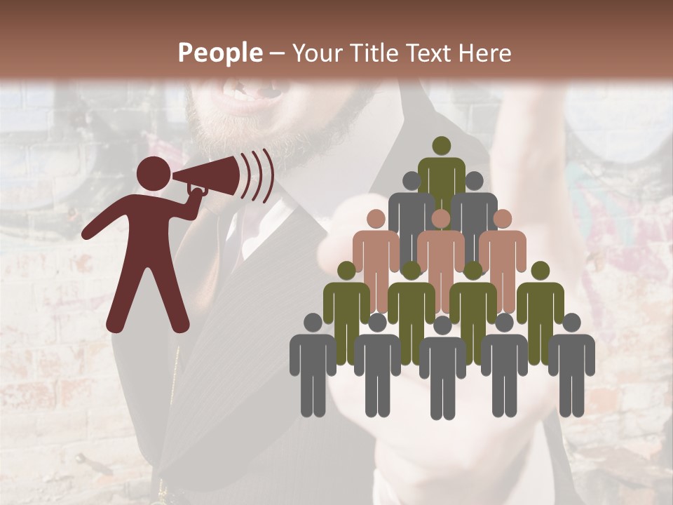 Man Making A Point PowerPoint Template