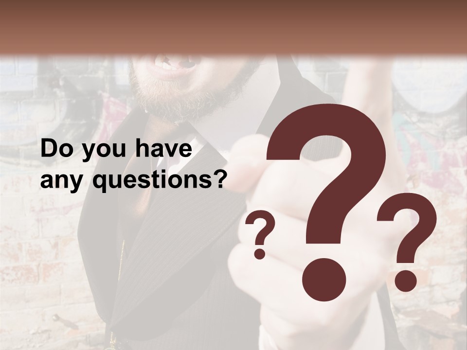 Man Making A Point PowerPoint Template