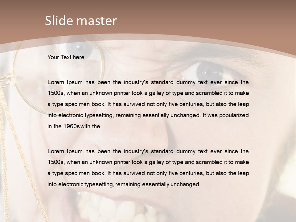 Monocle Man PowerPoint Template