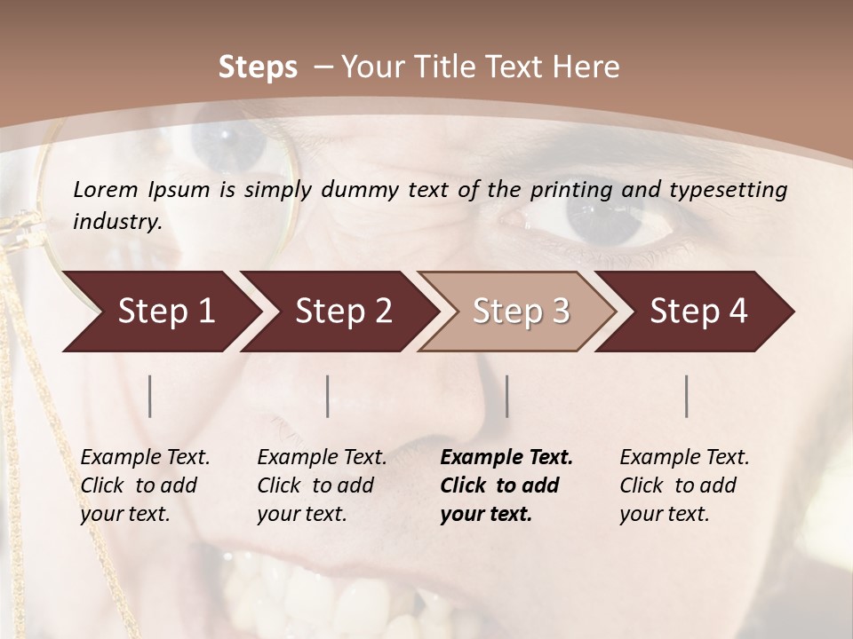 Monocle Man PowerPoint Template