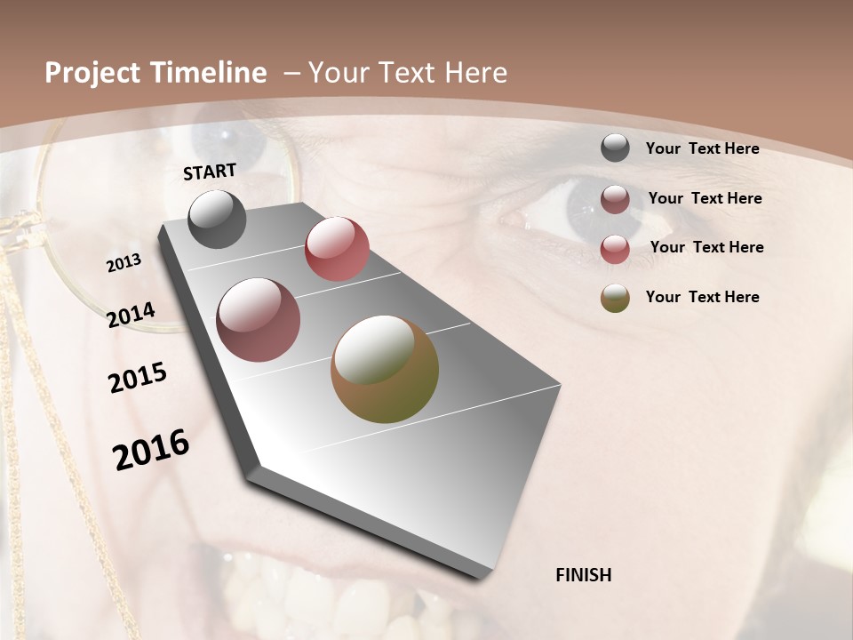 Monocle Man PowerPoint Template