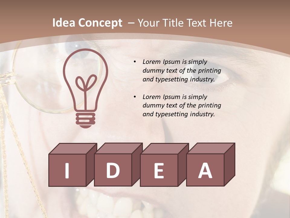 Monocle Man PowerPoint Template