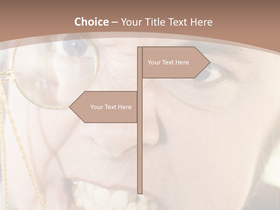 Monocle Man PowerPoint Template