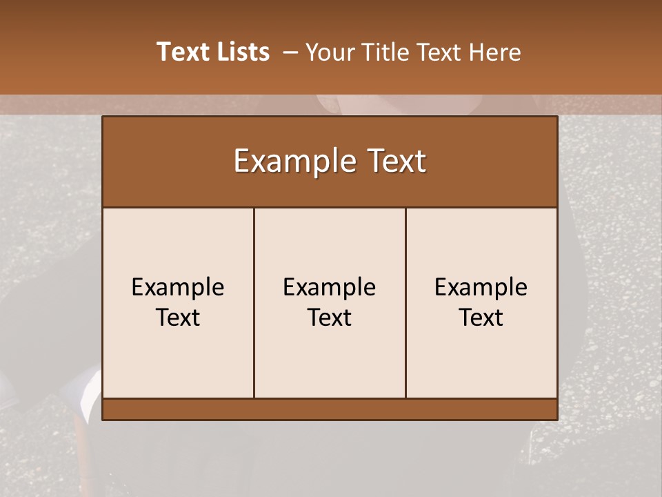 Fashionable Side Hat PowerPoint Template