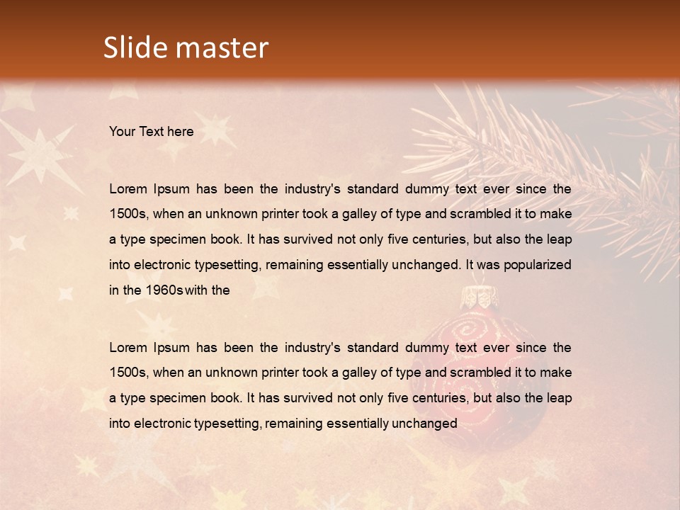 Snowflake Old Natural PowerPoint Template