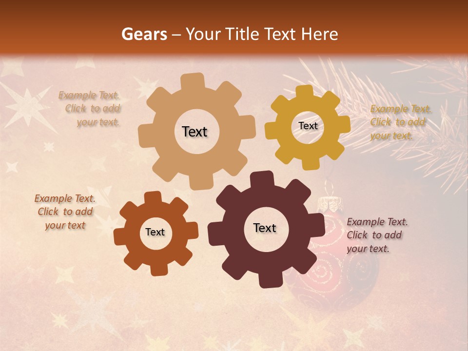 Snowflake Old Natural PowerPoint Template