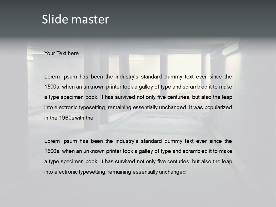 Track Asphalt Building PowerPoint Template